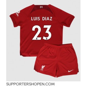 Liverpool Luis Diaz #23 Hemmatröja Barn 2022-23 Kortärmad (+ korta byxor)